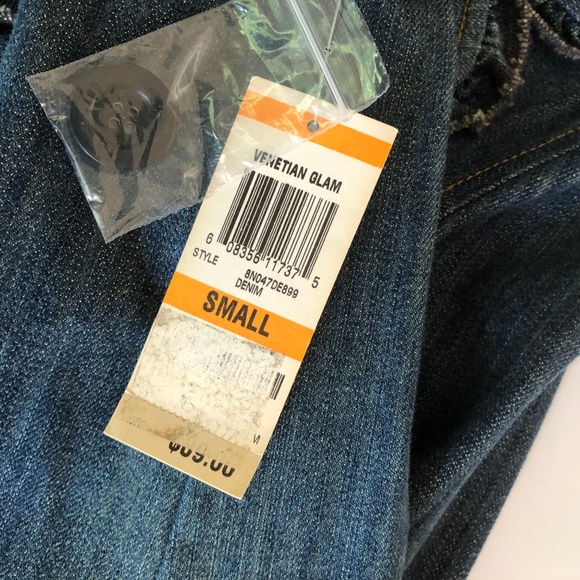 INC Venetian Glam Denim Jacket Blazer Small NWT - Picture 5 of 6